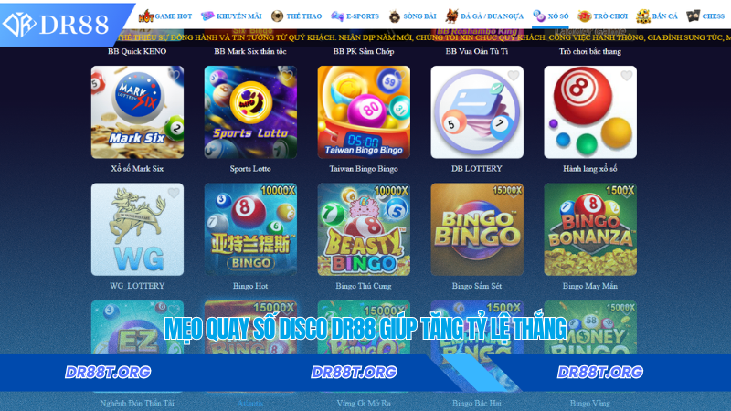 Mẹo quay số Disco Dr88 giúp tăng tỷ lệ thắng