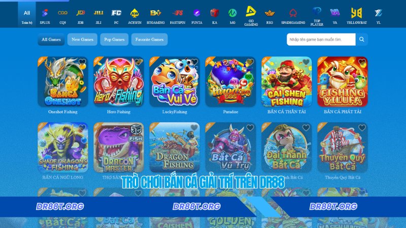 Trò chơi bắn cá giải trí trên DR88