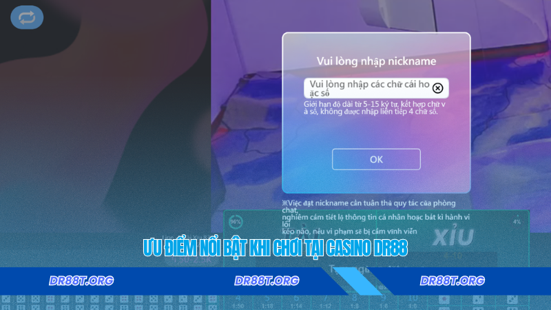 Ưu điểm nổi bật khi chơi tại casino Dr88